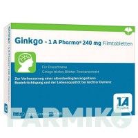 ГИНКГО (GINKGO) 240 мг таблетки 120 шт - Экстракт листьев гинкго билоба 1 A PHARMA