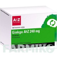 ГИНКГО (GINKGO) 240 мг таблетки 120 шт - Екстракт листя гінкго білоба ABZ PHARMA