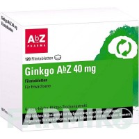 ГИНКГО (GINKGO) 40 мг таблетки 120 шт - Экстракт листьев гинкго билоба ABZ PHARMA
