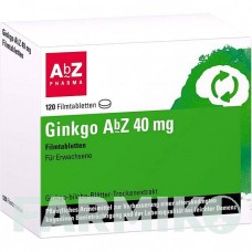 ГИНКГО (GINKGO) 40 мг таблетки 120 шт - Экстракт листьев гинкго билоба ABZ PHARMA
