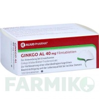 ГИНКГО (GINKGO) 40 мг таблетки 120 шт - Экстракт листьев гинкго билоба ALIUD PHARMA