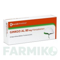 ГИНКГО (GINKGO) 80 мг таблетки 120 шт - Экстракт листьев гинкго билоба ALIUD PHARMA