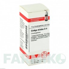 ГИНКГО БИЛОБА (GINKGO BILOBA) D 4 глобули 10 г - Гомеопатия DHU