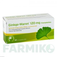 ГИНКГО МАРЕН (GINKGO MAREN) 120 мг таблетки 60 шт - Экстракт листьев гинкго билоба HERMES