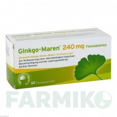 ГИНКГО МАРЕН (GINKGO MAREN) 240 мг таблетки 60 шт - Экстракт листьев гинкго билоба HERMES