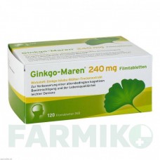 ГИНКГО МАРЕН (GINKGO MAREN) 240 мг таблетки 120 шт - Экстракт листьев гинкго билоба HERMES