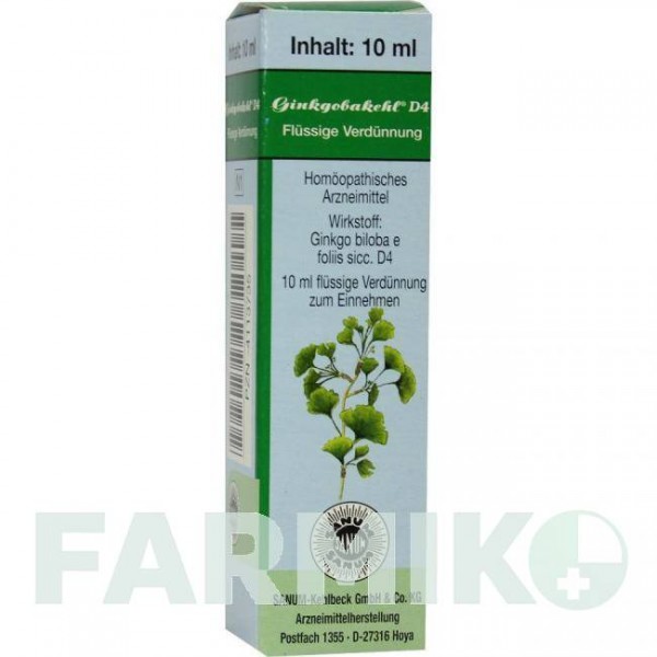 ГИНКГОБАКЕЛЬ (GINKGOBAKEHL) D 4 капли 10 мл - Гомеопатия SANUM-KEHLBECK