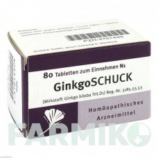 ГИНКГОШУК (GINKGOSCHUCK) таблетки 80 шт - Гомеопатия SCHUCK
