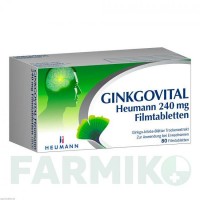 ГІНКГОВІТАЛ (GINKGOVITAL) 240 мг таблетки 80 шт - Екстракт листя гінкго білоба HEUMANN PHARMA