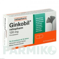 ГІНКОБІЛ (GINKOBIL) 120 мг таблетки 60 шт - Екстракт листя гінкго білоба RATIOPHARM