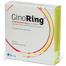 ГІНОРИНГ (GINORING) 0,120 мг/0,015 мг 24 год кільце 6 шт - Прогестаген, Естроген EXELTIS