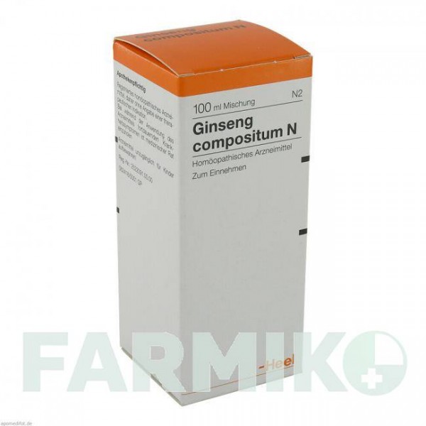 ГІНЗЕНГ КОМПОЗИТУМ (GINSENG COMPOSITUM) краплі 100 мл - Гомеопатія BIOLOGISCHE HEILMITTEL HEEL