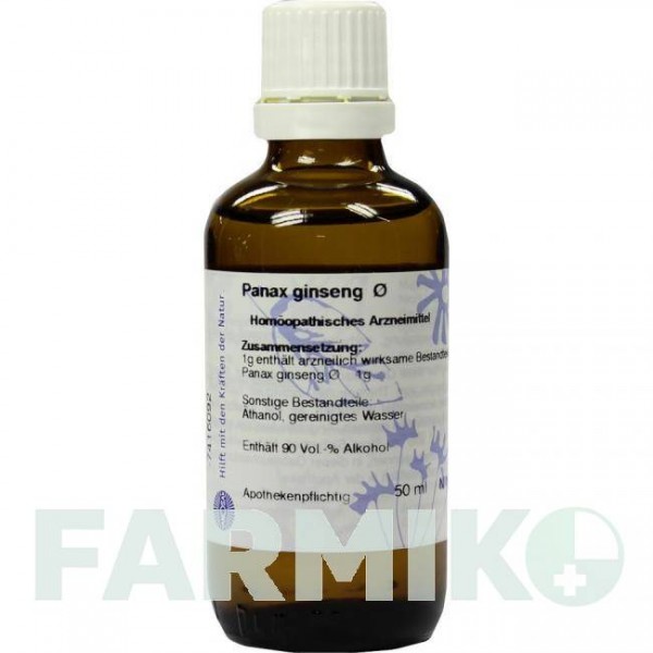 ГИНЗЕНГ (GINSENG) D 1 раствор 50 мл - Гомеопатия HANOSAN