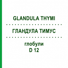 ГЛАНДУЛА ТИМУС (GLANDULA THYMI) D 12 глобули 10 г - Гомеопатия DR.RECKEWEG