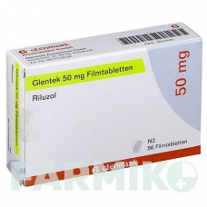 ГЛЕНТЕК (GLENTEK) 50 мг таблетки 56 шт - Рилузол GLENMARK