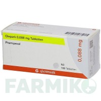 ГЛЕПАРК (GLEPARK) 0,088 мг таблетки 100 шт - Праміпексол GLENMARK
