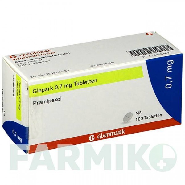 ГЛЕПАРК (GLEPARK) 0,7 мг таблетки 100 шт - Прамипексол GLENMARK