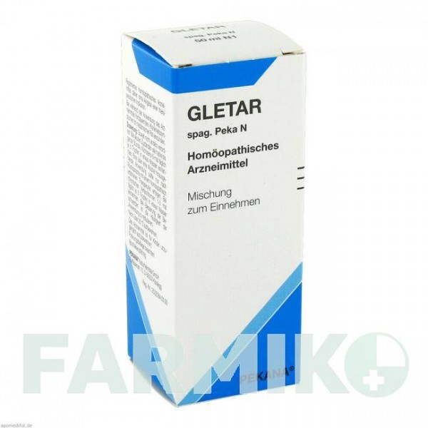 ГЛЕТАР (GLETAR) краплі 50 мл - Гомеопатія PEKANA NATURHEILMITTEL