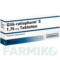 ГЛИБ (GLIB) 1,75 мг таблетки 30 шт - Глибенкламид RATIOPHARM