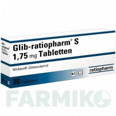 ГЛІБ (GLIB) 1,75 мг таблетки 30 шт - Глібенкламід RATIOPHARM