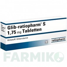 ГЛІБ (GLIB) 1,75 мг таблетки 180 шт - Глібенкламід RATIOPHARM