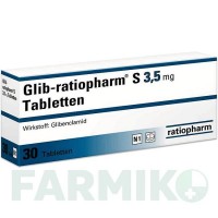 ГЛІБ (GLIB) 3,5 мг таблетки 30 шт - Глібенкламід RATIOPHARM