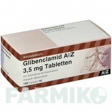 ГЛІБЕНКЛАМІД (GLIBENCLAMID) 3,5 мг таблетки 120 шт - Глібенкламід ABZ PHARMA