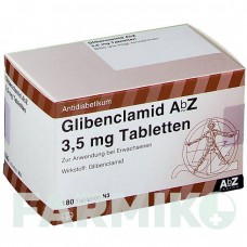 ГЛІБЕНКЛАМІД (GLIBENCLAMID) 3,5 мг таблетки 180 шт - Глібенкламід ABZ PHARMA