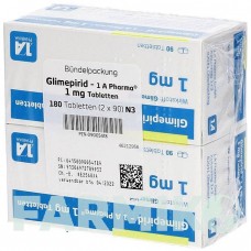 ГЛИМЕПИРИД (GLIMEPIRID) 1 мг таблетки 180 шт - Глимепирид 1 A PHARMA