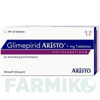 ГЛИМЕПИРИД (GLIMEPIRID) 1 мг таблетки 30 шт - Глимепирид ARISTO PHARMA