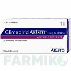ГЛИМЕПИРИД (GLIMEPIRID) 1 мг таблетки 30 шт - Глимепирид ARISTO PHARMA