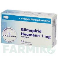 ГЛИМЕПИРИД (GLIMEPIRID) 1 мг таблетки 30 шт - Глимепирид HEUMANN PHARMA