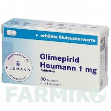 ГЛИМЕПИРИД (GLIMEPIRID) 1 мг таблетки 30 шт - Глимепирид HEUMANN PHARMA