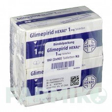 ГЛИМЕПИРИД (GLIMEPIRID) 1 мг таблетки 180 шт - Глимепирид HEXAL