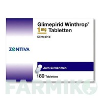 ГЛИМЕПИРИД (GLIMEPIRID) 1 мг таблетки 180 шт - Глимепирид ZENTIVA