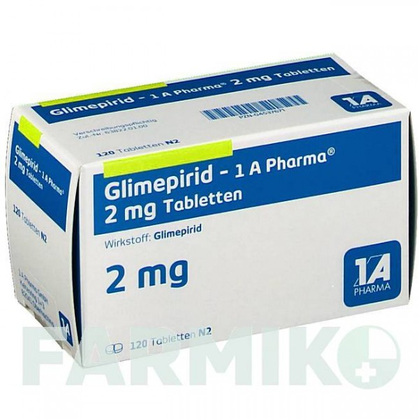 ГЛІМЕПІРИД (GLIMEPIRID) 2 мг таблетки 120 шт - Глімепірид 1 A PHARMA