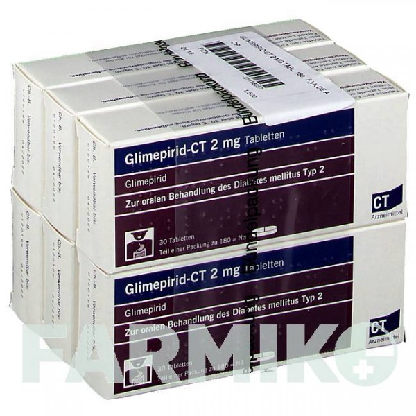ГЛИМЕПИРИД (GLIMEPIRID) 2 мг таблетки 180 шт - Глимепирид ABZ PHARMA