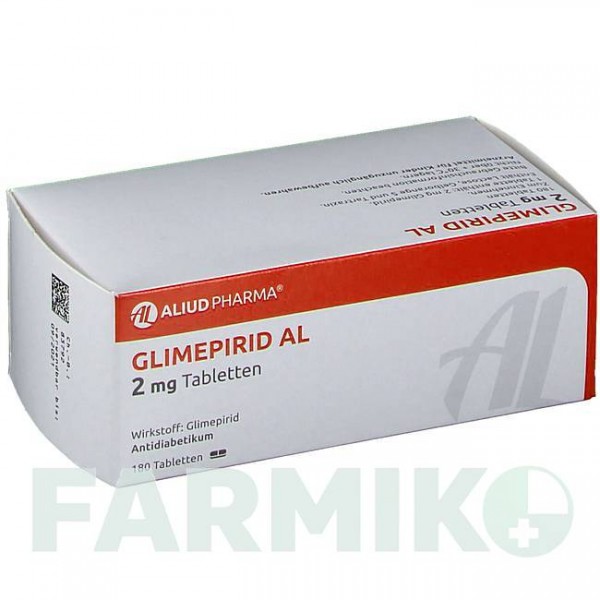 ГЛІМЕПІРИД (GLIMEPIRID) 2 мг таблетки 180 шт - Глімепірид ALIUD PHARMA