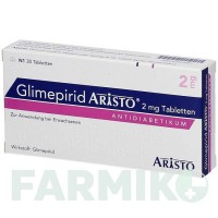 ГЛИМЕПИРИД (GLIMEPIRID) 2 мг таблетки 30 шт - Глимепирид ARISTO PHARMA