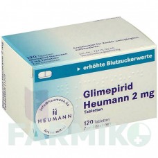 ГЛИМЕПИРИД (GLIMEPIRID) 2 мг таблетки 120 шт - Глимепирид HEUMANN PHARMA