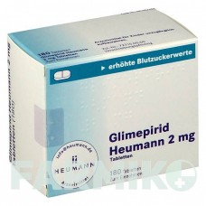 ГЛИМЕПИРИД (GLIMEPIRID) 2 мг таблетки 180 шт - Глимепирид HEUMANN PHARMA