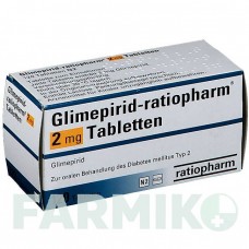 ГЛИМЕПИРИД (GLIMEPIRID) 2 мг таблетки 120 шт - Глимепирид RATIOPHARM