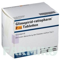 ГЛИМЕПИРИД (GLIMEPIRID) 2 мг таблетки 180 шт - Глимепирид RATIOPHARM