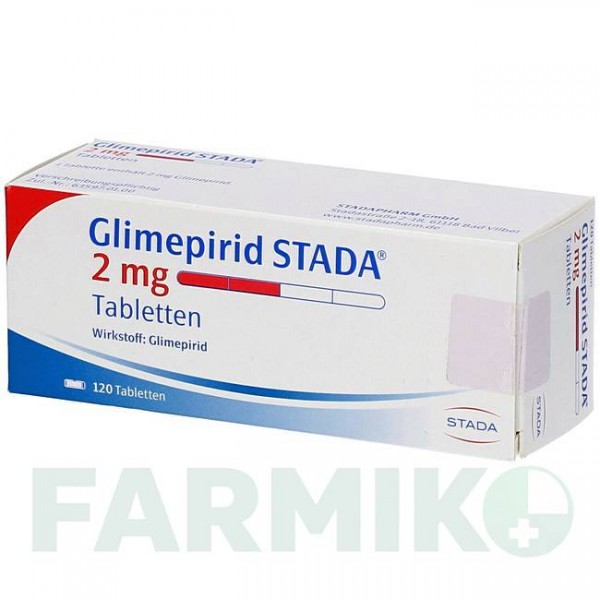 ГЛІМЕПІРИД (GLIMEPIRID) 2 мг таблетки 120 шт - Глімепірид STADAPHARM