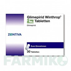 ГЛИМЕПИРИД (GLIMEPIRID) 2 мг таблетки 30 шт - Глимепирид ZENTIVA