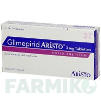ГЛІМЕПІРИД (GLIMEPIRID) 3 мг таблетки 30 шт - Глімепірид ARISTO PHARMA