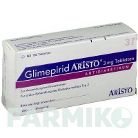 ГЛИМЕПИРИД (GLIMEPIRID) 3 мг таблетки 180 шт - Глимепирид ARISTO PHARMA