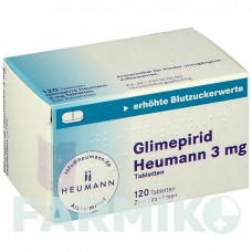 ГЛИМЕПИРИД (GLIMEPIRID) 3 мг таблетки 120 шт - Глимепирид HEUMANN PHARMA