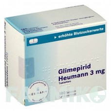 ГЛИМЕПИРИД (GLIMEPIRID) 3 мг таблетки 180 шт - Глимепирид HEUMANN PHARMA