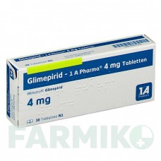 ГЛИМЕПИРИД (GLIMEPIRID) 4 мг таблетки 30 шт - Глимепирид 1 A PHARMA